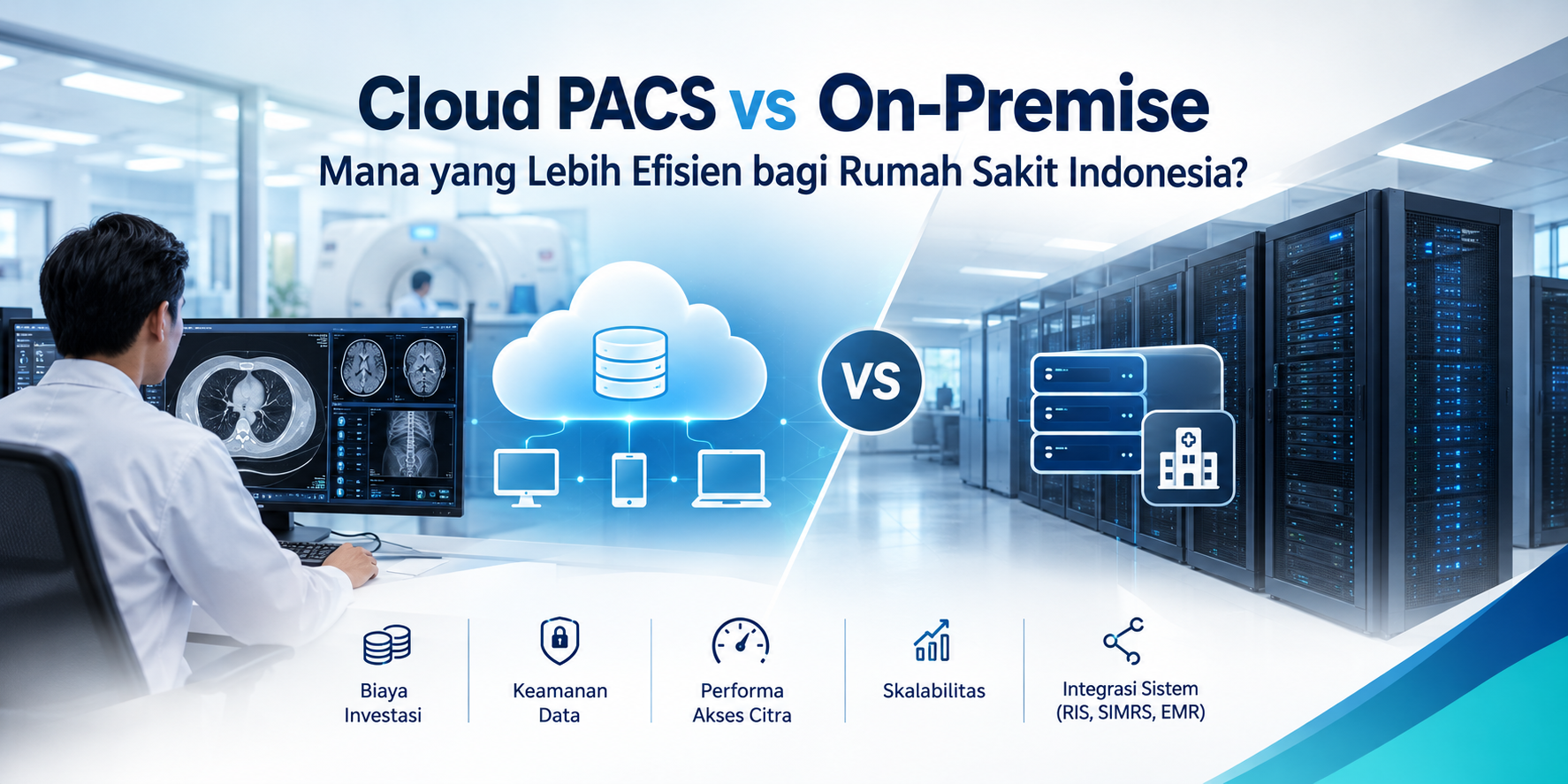Cloud PACS vs On-Premise: Mana Lebih Efisien bagi Rumah Sakit Indonesia?